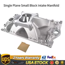 High Rise Single Plane Small Block Intake Manifold for Chevy SBC 350 3000-7500+