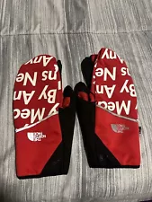 Supreme The North Face By Any Means Necessary Winter Runners Red Glove L Size