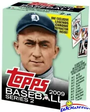 2009 Topps Series 2 Baseball TY COBB CEREAL Factory Sealed Box+Chrome REFRACTOR!