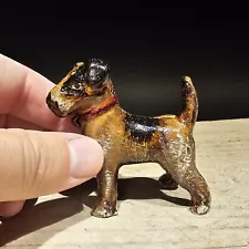 Antique Style Miniature Cast Iron Terrier Dog