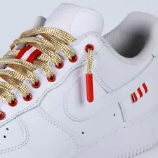 49ers Inspired Custom Air Force 1 Low White, Red & Gold