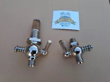 PETCOCK SET HARLEY U UL ULH E EL 1936-1939 FUEL TAP GAS KNUCKLEHEAD