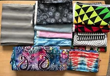 large fabric lot cotton blend tie dye abstract geometric pattern quilting sewing