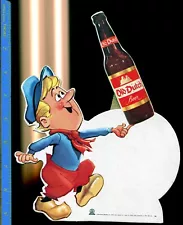 1963 Old Dutch Beer Thick Cardboard Die-Cut Standup Beer Sign