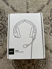 Bose A30 Aviation Headset WITH Bluetooth - Twin Plug - Excellent Used Condition