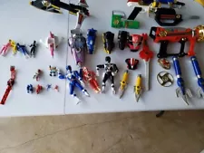 Power Rangers lot Figures, Weapons, ETC