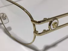 VERSACE Men’s MEDUSA AVIATOR Eye Glasses GOLD METAL FRAME ( 55-16 140 )