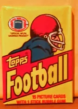 1981 TOPPS FOOTBALL UNOPENED WAX PACK  Joe Montana Monk RC rookie card SEALED