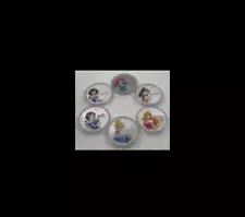 6 pcs Princess silver coin sets for Kids Collectibles Gift