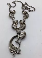 Up For Sale Is A sterling silver “Kokopellis” necklace. In excellent condition.