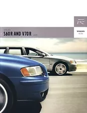 2006 VOLVO S60R V70R sales brochure catalog 06 US S60 V70 R