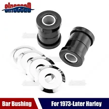 Black Polyurethane Handlebar Riser Bushings for Harley-Davidson 1973-UP Big Twin (For: 1973 Harley-Davidson)