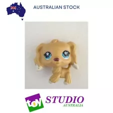 Tan Cocker Spaniel Dog Blue Eyes Littlest Pet Shop LPS 1716 Caramel Tip Ears