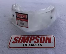 Simpson Racing Helmet CLEAR shield for BANDIT Super Carbon Drag 89400A NEW