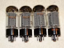 4 x 8417 RCA/Sylvania Tubes*Very Strong Matched Quad*