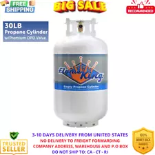 30LB Steel Propane Tank Cylinder with Type 1 Overflow Protection Device Valve