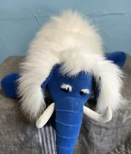 Big Blue And White DODGERS Mammoth Plush Animal 25” Rare & Mint