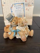 Enesco Cherished Teddies Figurine - Bride and Groom - 1992