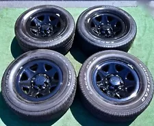 4 Factory Chevrolet Tahoe POLICE Wheels Tires OEM Chevy Suburban Cop Black Set