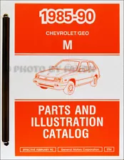 1985-1990 Geo Metro Chevy Sprint Master Parts Book Catalog Part Numbers (For: 1986 Chevrolet Sprint ER)