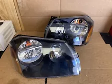 FIT 2005-2007 Dodge Magnum Black OE Style Halogen Headlight Pair #H378 (For: 2007 Dodge Magnum)