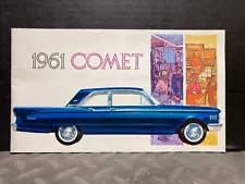 ORIGINAL VINTAGE BROCHURE 1961 MERCURY COMET