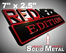 SOLID METAL Redneck Edition BEAUTIFUL EMBLEM GMC 1500 Truck Tailgate Lid Logo