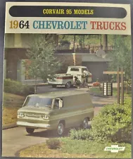 1964 Chevrolet Corvair 95 Truck Brochure Rampside Pickup Corvan Excellent Orig