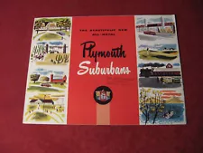 1950 Plymouth Station Wagon Sales Brochure Booklet Catalog Old Original