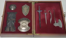 Dark Souls II 2 Collector's Edition Weapon Mini Replica Figures + Chart Sheet