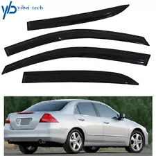 For 2003-2007 Honda Accord 4-Door Sedan Window Visors Sun Rain Guards Deflectors