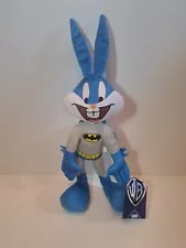 Rare Looney Tunes Cartoon Super Hero Costume Batman Bugs Bunny Plush Toy 12” New