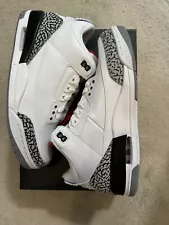 Air Jordan III 3 88’ White Cement Retro Dunk Contest 2013 Men Size 10.5 DS 1988