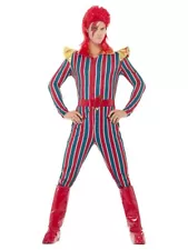 SALE Men's 1980's Space Superstar Starman Bowie 80's Fancy Dress Costume