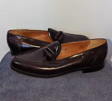 Polo Ralph Lauren Crockett & Jones Loafers Size 12 D Mahogany Calfskin Leather