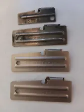 4 pc Original Genuine Army Military Issue P-38 P38 & P-51 P51 Can Opener US Made