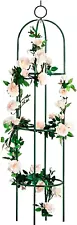 Tower Obelisk Garden Trellis 100% Metal 6.3 Feet Tall Plant Support for Climbing