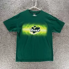 Vintage Y2K Vault Energy Drink Shirt Men Large Green Promo Tee Defunct Coca-Cola