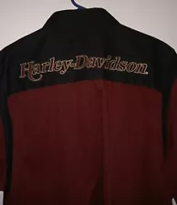 Harley Davidson Motor Clothes Button Down Shirt S/S Embroidered Logo Men size XL