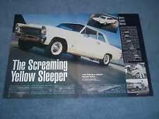 1966 Chevy II Nova 2-Door Sedan "Screaming Yellow Sleeper" Fuel Injection