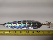 Nichols Lures Ben Parker 8" Magnum Flutter Spoon, Shattered Glass Color