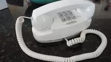 AT&T WHITE SIGNATURE PRINCESS DESK TELEPHONE, LIGHTED DIAL - MINT CONDITION!