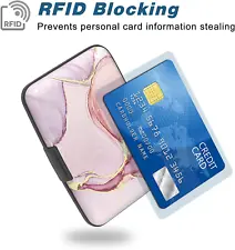 Mini Aluminum Wallet RFID Stylish Credit Card Holder Scanner Blocker Metal Case