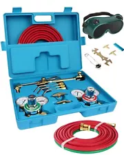 Oxy Acetylene Torch Kit Oxygen Cutting Kits Welding Torch Set Portable Profes...