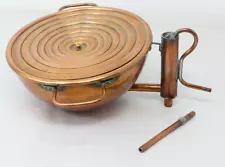 Copper Laboratory Water Bath With Removable Concentric Rings And Steam Escape