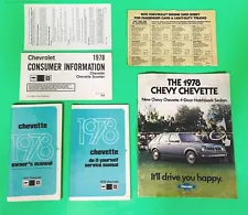 1978 Chevy Chevette Owners Manual Owner's Guide Book Set (For: 1978 Chevrolet Chevette)