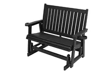 Poly Lumber Patio Glider 2-SeaterHeavy Duty 900 LBS for Outdoor Patio Garden Yar