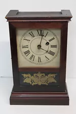 ANTIQUE ATKINS COTTAGE CLOCK - CIRCA 1870 VERY CLEAN !!