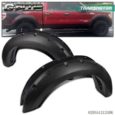 Fender Flares Pocket Rivet Bolt on Style Smooth Fit For Ford F150 2004-2008 4Pcs