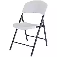 Folding Chairs White Color Plastic Quality